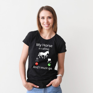 YORK Koszulka młodzieżowa Horses Calling 164