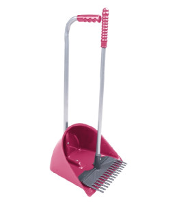 Waldhausen Zestaw do sprzątania Manure Scoop Mini 60cm pink