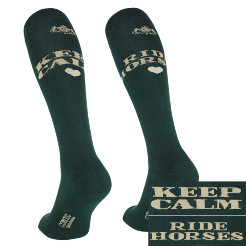 COMODO Podkolanówki Keep Calm Ride Horses