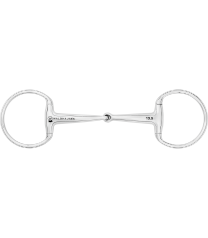 WALDHAUSEN Wędzidło oliwkowe Eggbutt pojedynczo łamane 16mm