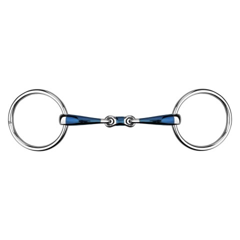 York Wędzidło Blue Plasma  podwójnie łamane anatomiczne 14 mm